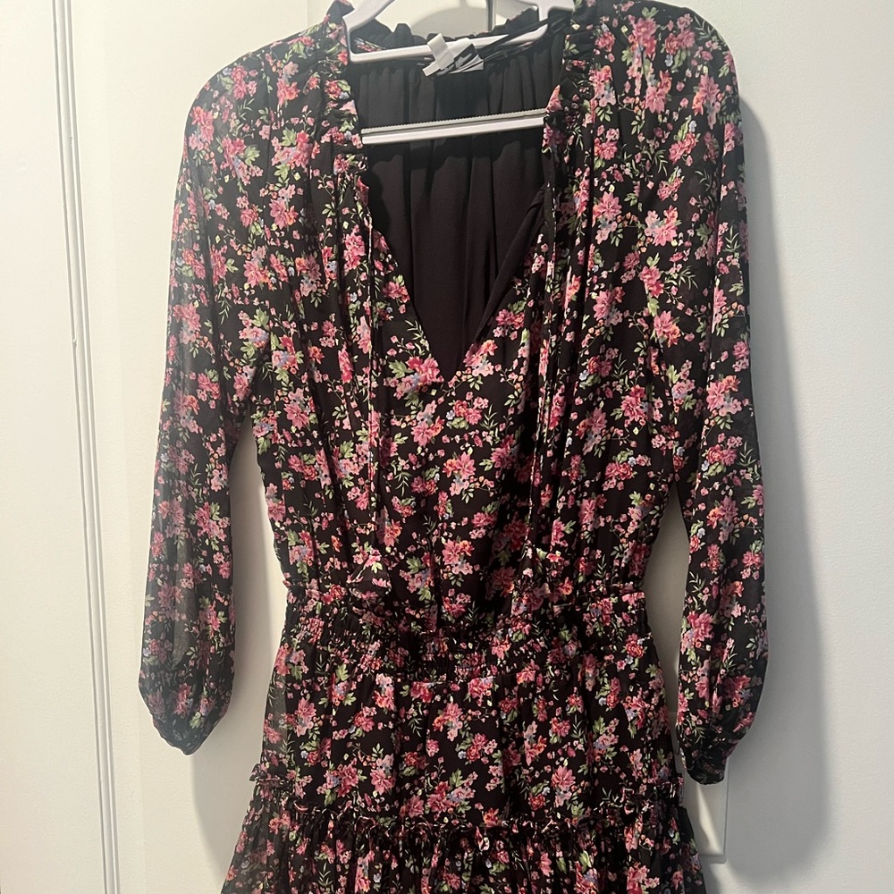 Sky to moon floral dress - S